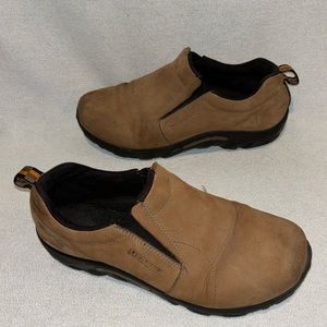 Merrell women's tan leather slip on shoes size 5.5 W